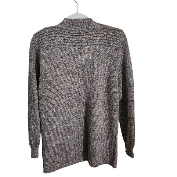 Simply Natural Linda Ebel Tan Peruvian Alpaca Open Front Cardigan Sweater OS - Picture 3 of 8